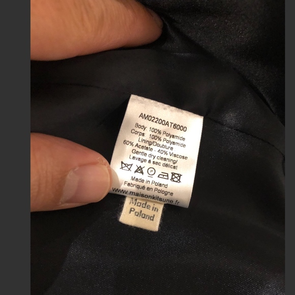 Maison Kitsune Navy Bomber Jacket - Picture 4 of 7